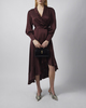 Zimmermann Dress Silk Wrap Midi  Mahogny  1 (S-M)
