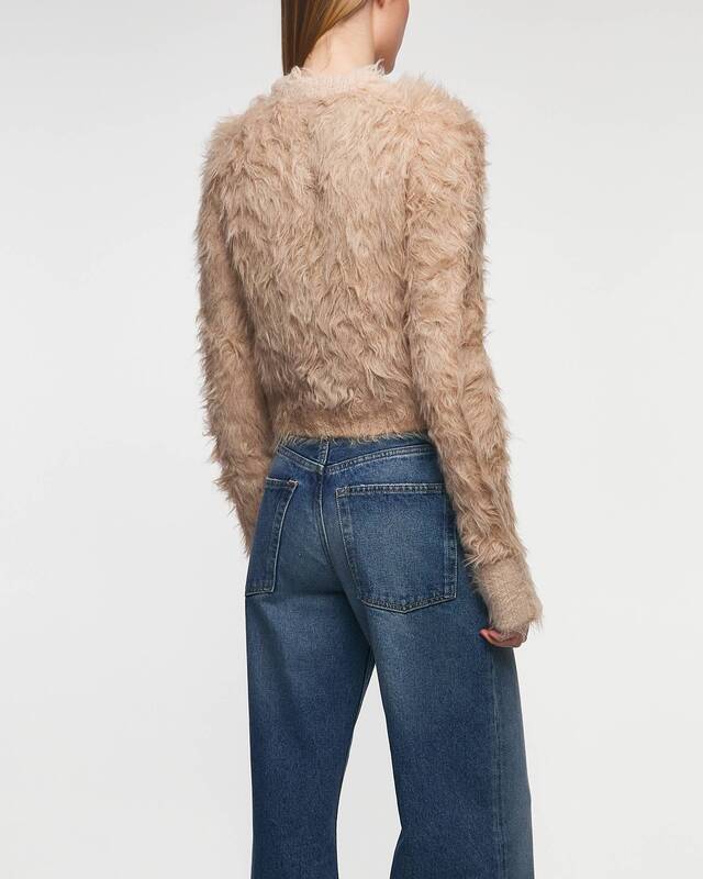 Acne Studios Kofta Fluffy Cropped Beige XS