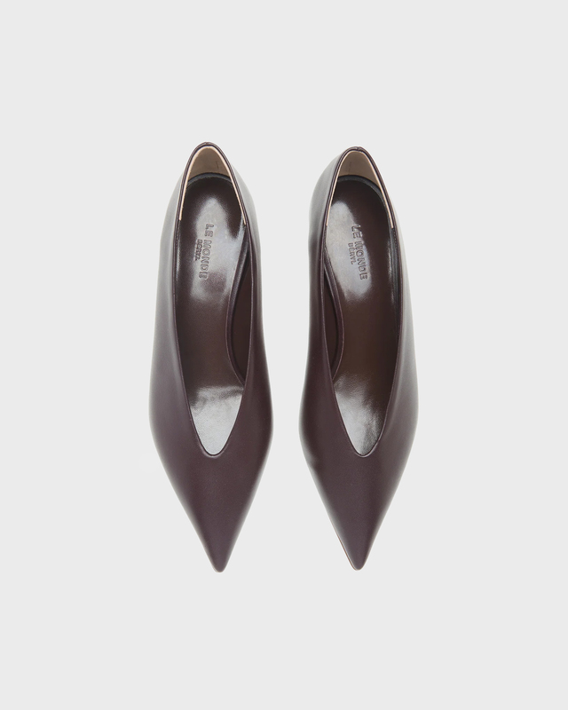 Le Monde Beryl Pumps Babouche Kitten Heel Plum EUR 41