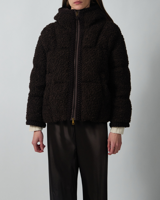Moncler Dunjakke Cristallin Brown MONCLER 2 (M)