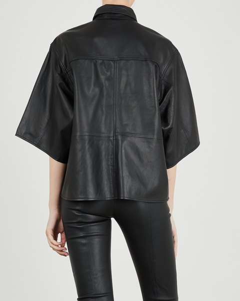 Leather Shirt LiljaGZ Black 2
