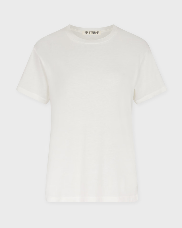 Éterne T-shirt short sleeve boyfriend Ivory L