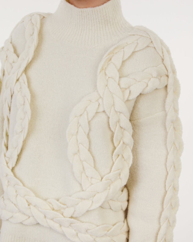 ONE and OTHER Tröja Alva Fleece Ecru S