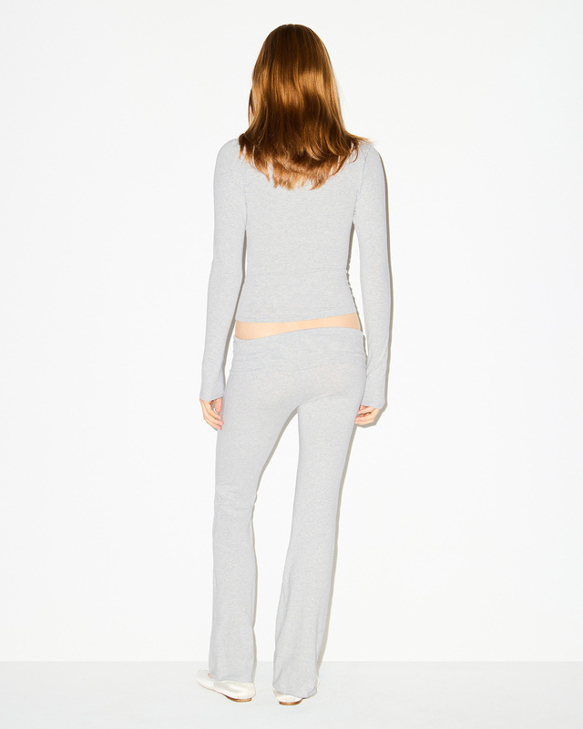 Skims Bukser Cotton Jersey Foldover Light Heather Grey S