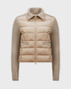 Moncler Kofta Padded Wool Zip-Up Stone S