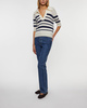 Wakakuu Icons Topp Lisabon Striped Wool Cashmere Blå/vit XS
