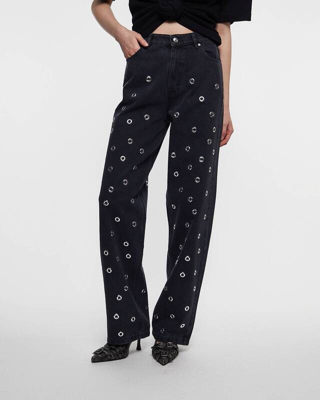ROTATE Birger Christensen Jeans High Rise  Grå 26