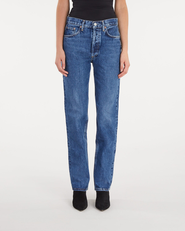 AGOLDE Jeans Lana M/R Vintage Straight Indigo 24