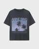 Anine Bing T-skjorte Cade Tee Palms Grey XS