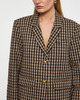 Ganni Blazer Check Wool Mix Oversized Check 34
