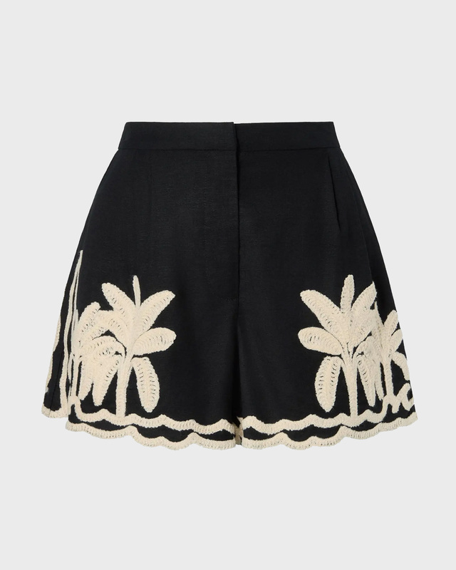 Malina Shorts Fenya Embroidered Black 36