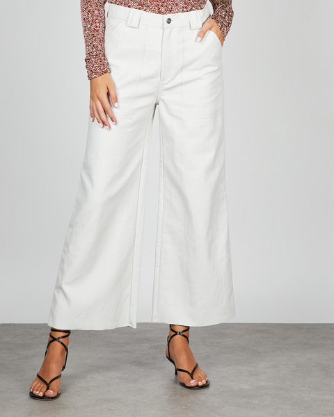 Trousers Mirari Linen White 1