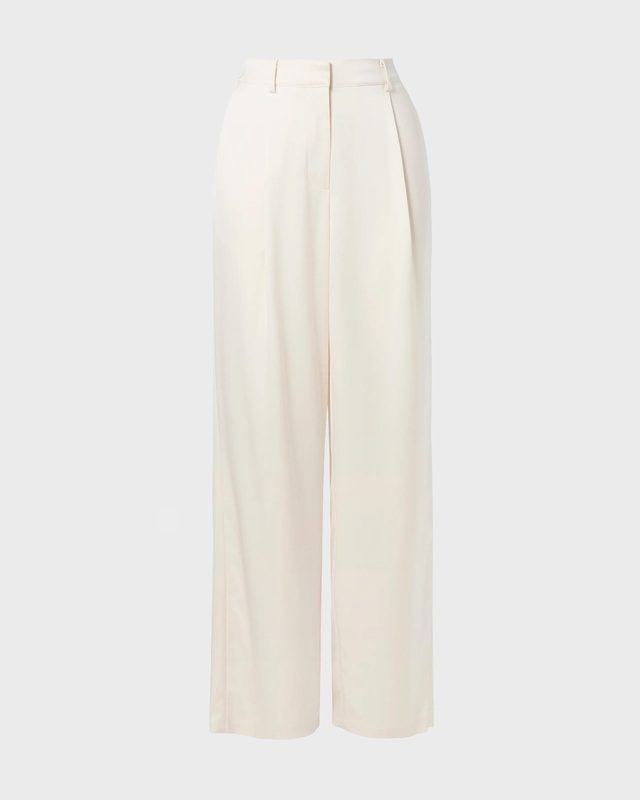 Malina Byxor Sarah Elastic Waist Satin Vanilla 36
