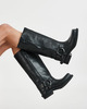 Acne Studios Buckle Läder Boots Svart EUR 38