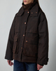 Acne Studios Jacket Waxed Canvas Blouson Dark Brown 40