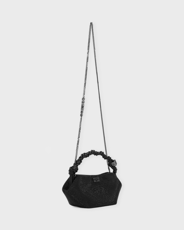 Ganni Bag Ganni Bou Mini Satin Strass Black ONESIZE