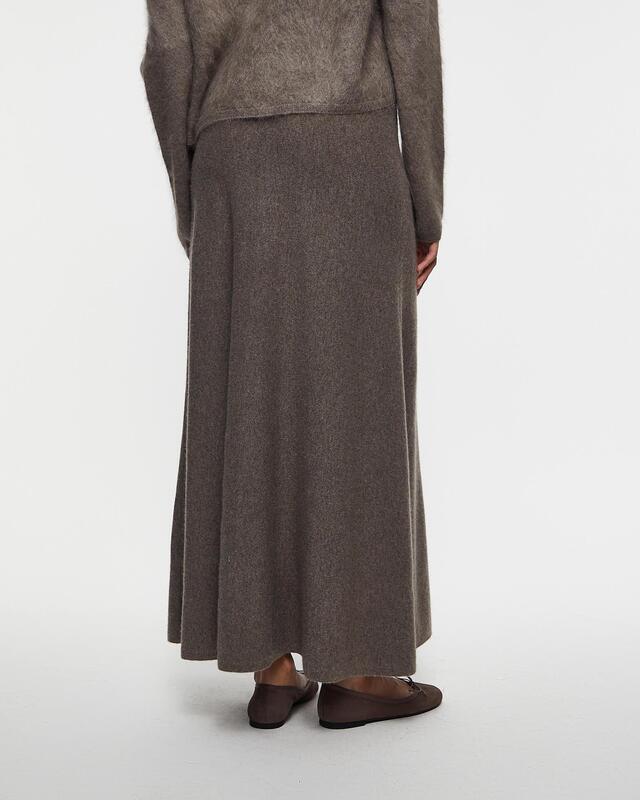 LISA YANG Kjol Torie Cashmere Brun 0 (XS-S)