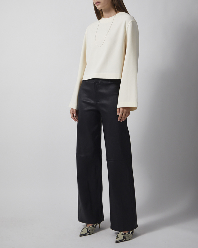 Wakakuu Icons Bluse Creme Cropped Cream S