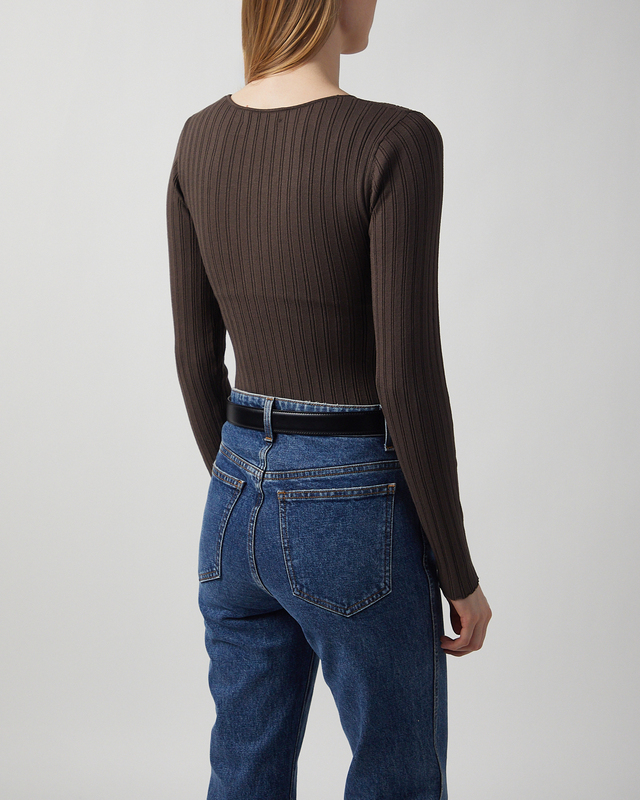 Andiata Topp Polly Knit Brun M