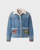 Found Jakke Horse Equine Denim Work Vintage Blue M