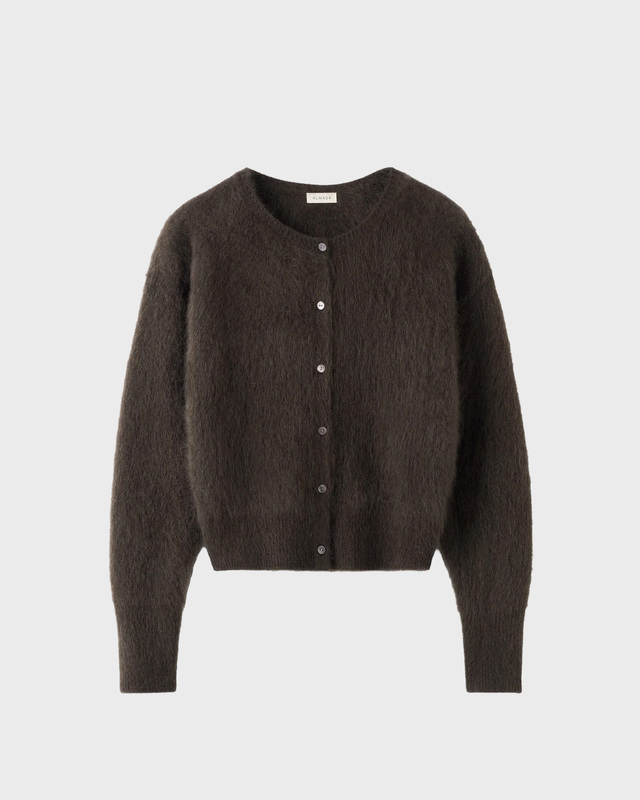 Almada Cardigan Coco brushed Chocolate S