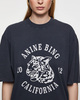 Anine Bing T-shirt Avi Collegiate Leopard Black XS
