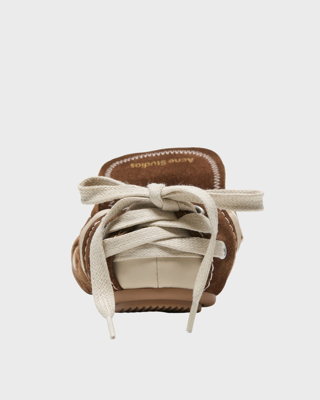 Acne Studios Sneakers Lace-up Minimalistic White/Brown EUR 38