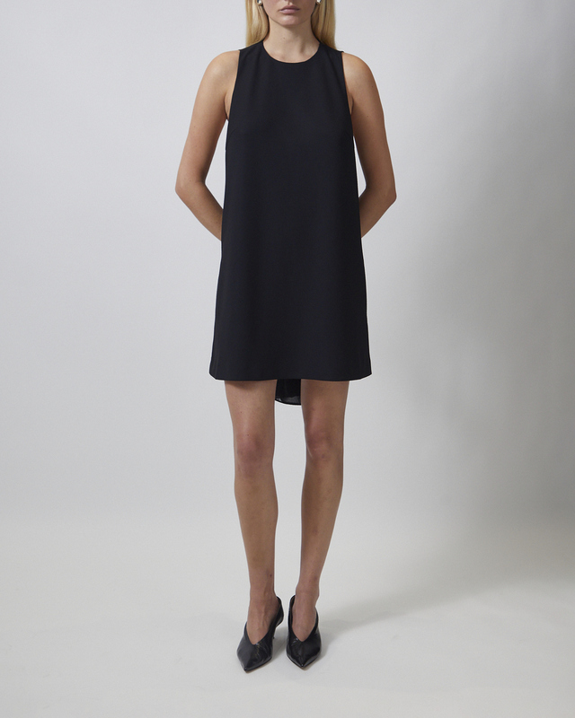 ROTATE  Kjole Crepe Mini A-Line Black 36