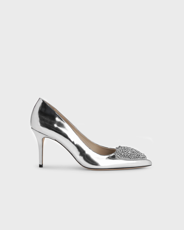Custommade Klackskor Aljo Metallic Silver EUR 38