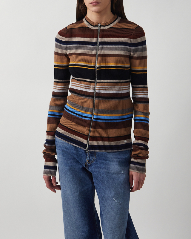 Acne Studios Kofta Striped Wool Brun L