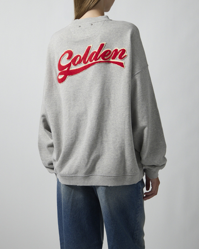 Golden Goose Deluxe Brand Sweatshirt Journey Unisex Crewneck Grey Melange S
