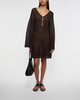 Malina Klänning Sylvie Fitted Knitted Mini Chocolate S