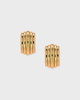 Anine Bing Earrings Chunky Ribbed  Guld ONESIZE
