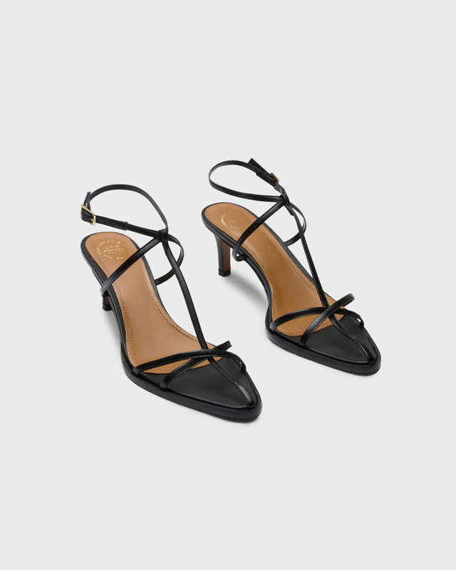 ATP Atelier Heels Torno Black Nappa Strappy Black EUR 37