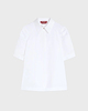 Max Mara Studio Skjorte Cotton Poplin Optical White IT 40 (EUR S-M)