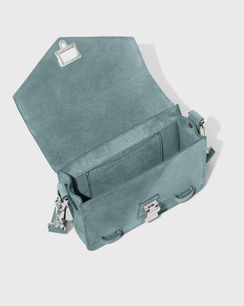 Bag Suede PS1 Mini Crossbody Turquoise 2