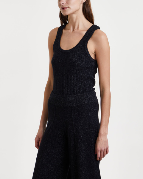 Topp Alessia Sparkle Cashmere Svart 1