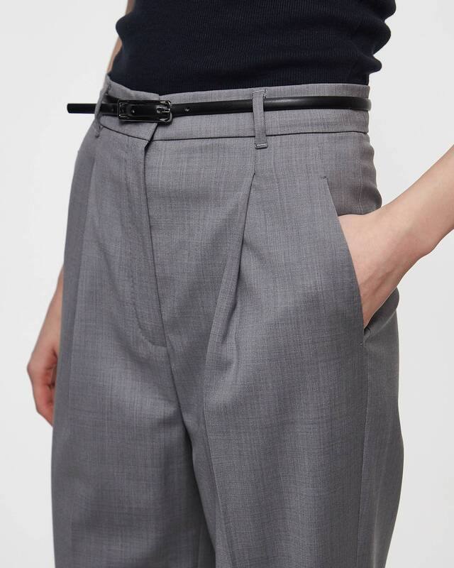 Max Mara Studio Byxor Anfora Grå IT 46 (EUR 40)