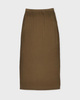 Acne Studios Skirt Fitted Ribbed Mud L