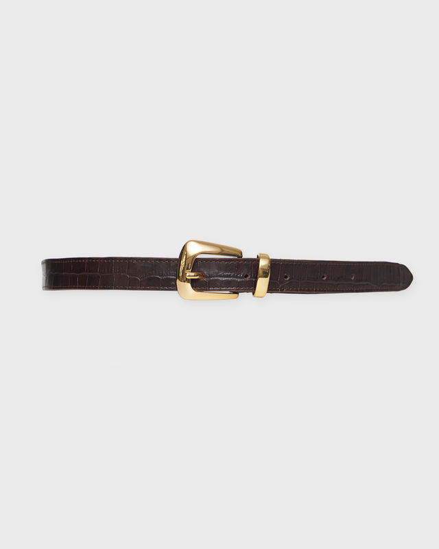 Wakakuu Icons Belt Croco Guld/brun 90