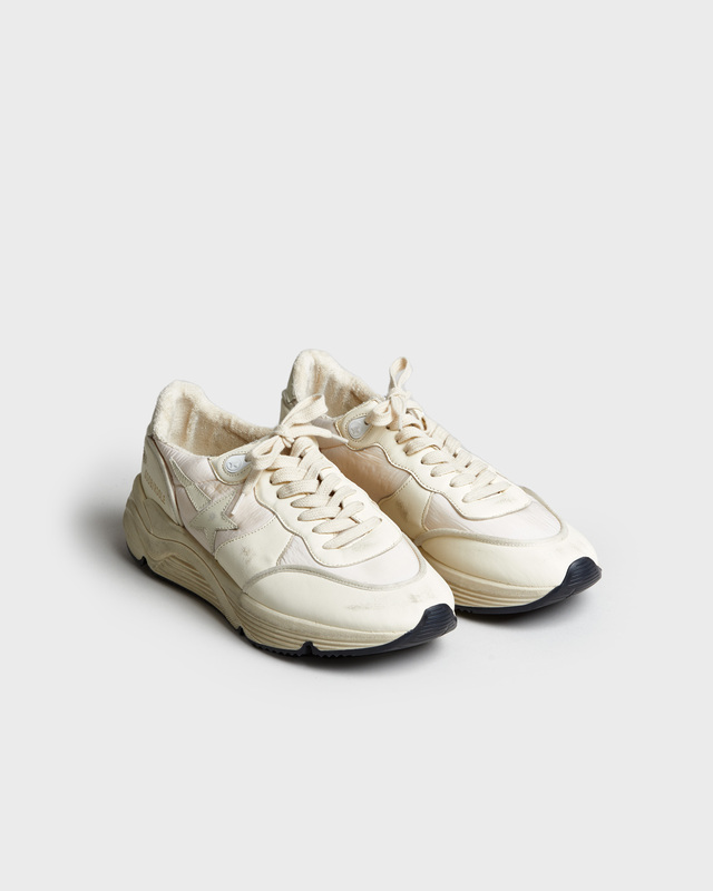 Golden Goose Deluxe Brand Sneakers Running Sole Nylon Beige EUR 41