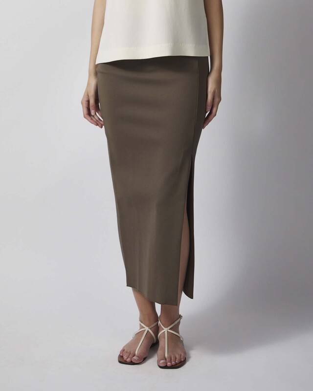 Dagmar Skirt Fitted Midi Dark Green M