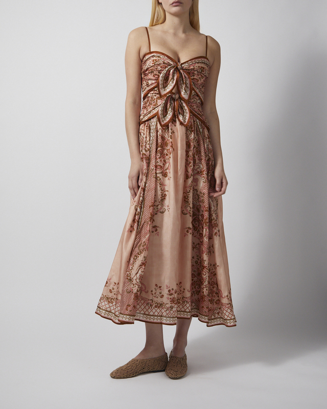 Zimmermann Klänning Aster Scarf Midi Ljusrosa 0 (XS-S)