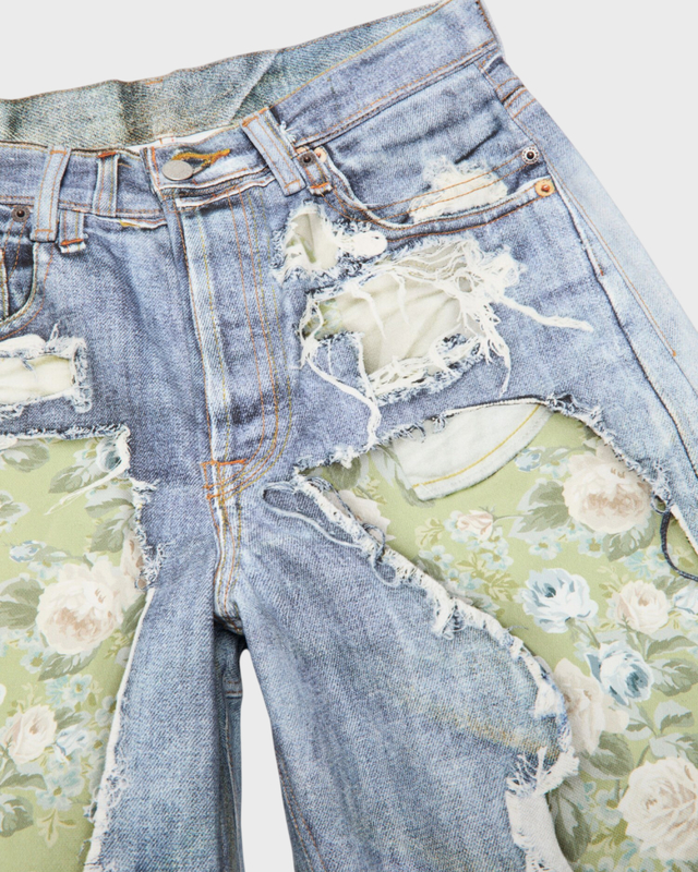Acne Studios Jeans Trompe-L’œil 1981 Blå/grønn XXXS