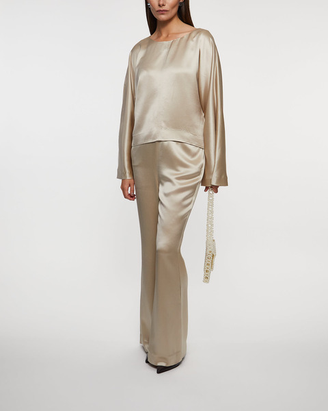 Blouse Palermo Satin Beige 2