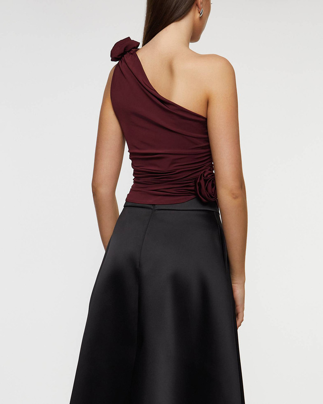 Magda Butrym Topp One Shoulder Bordeaux Bordeaux FR 40 (EUR 38)