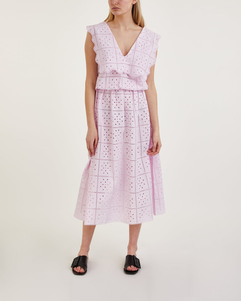 Top Broderie Anglaise Rhythm Collar Rosa 2