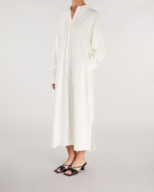 Wakakuu Icons Klänning Linen Shirt Vit S