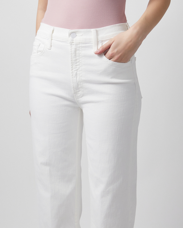 Mother Denim Jeans Rambler Zip Ankle Fairest Of Them All White 29