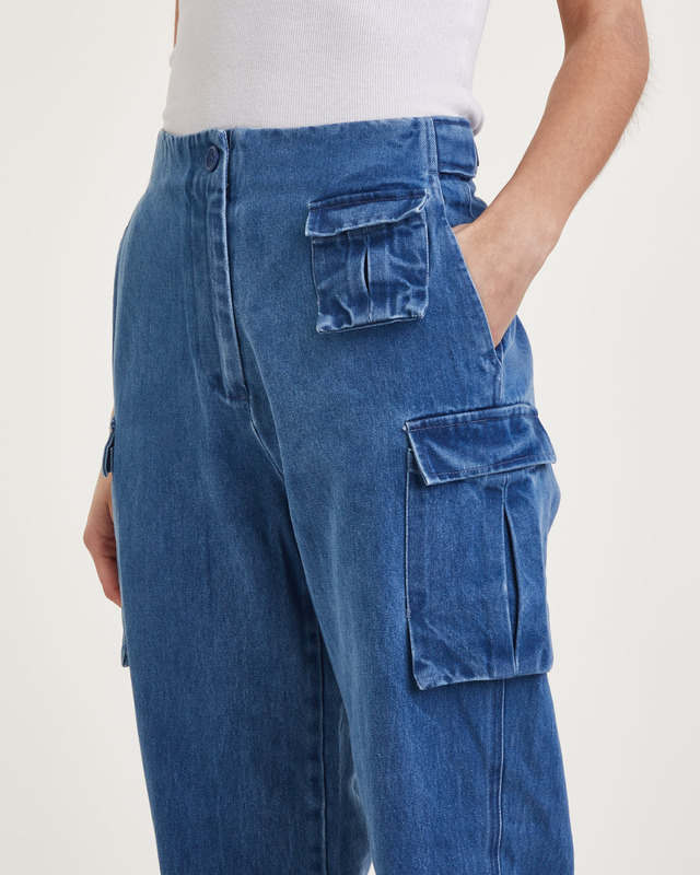 ONE and OTHER Trousers Gina Denim Cargo Denim 40